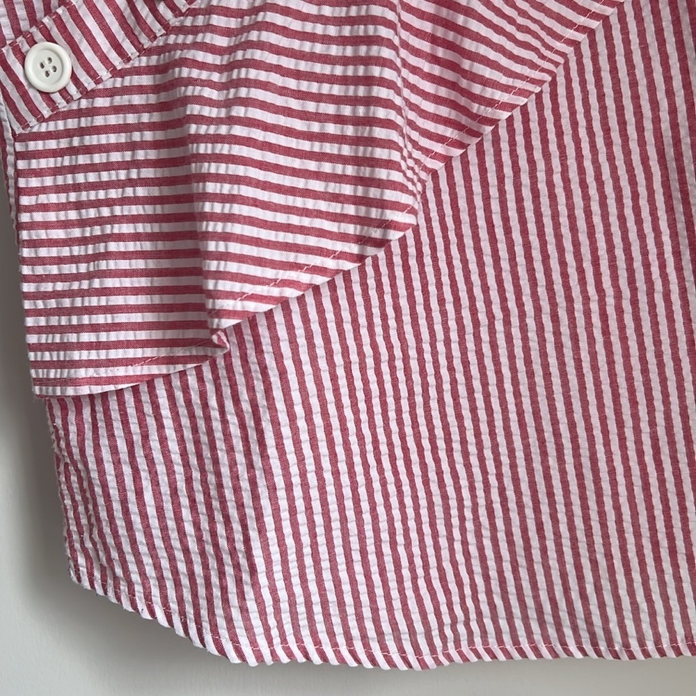 Tenax Ruffle Detail Off Shoulder Striped Top - Picture 4 of 7